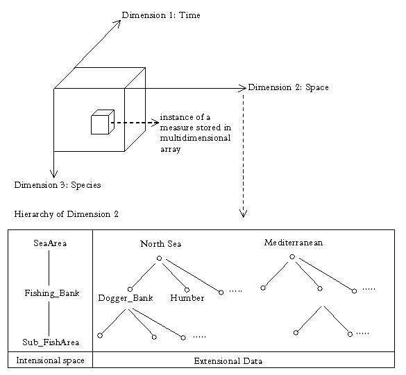 Figure 3. Example of an MDA and a dimension hierarchy